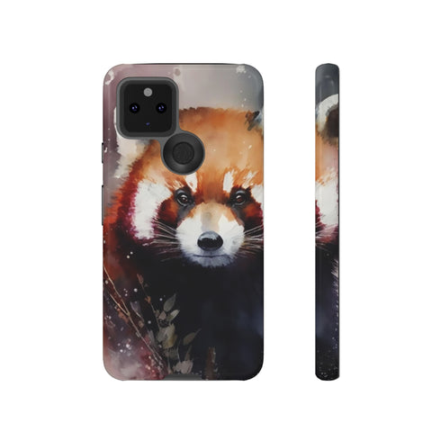 Red Panda in Watercolor - Impact Resistant Phone Case Google Pixel 5 5G Glossy